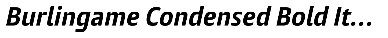 Burlingame Condensed Bold Italic image